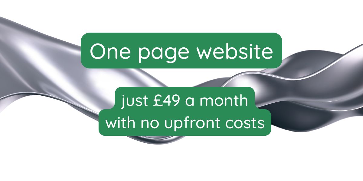 One-page website design