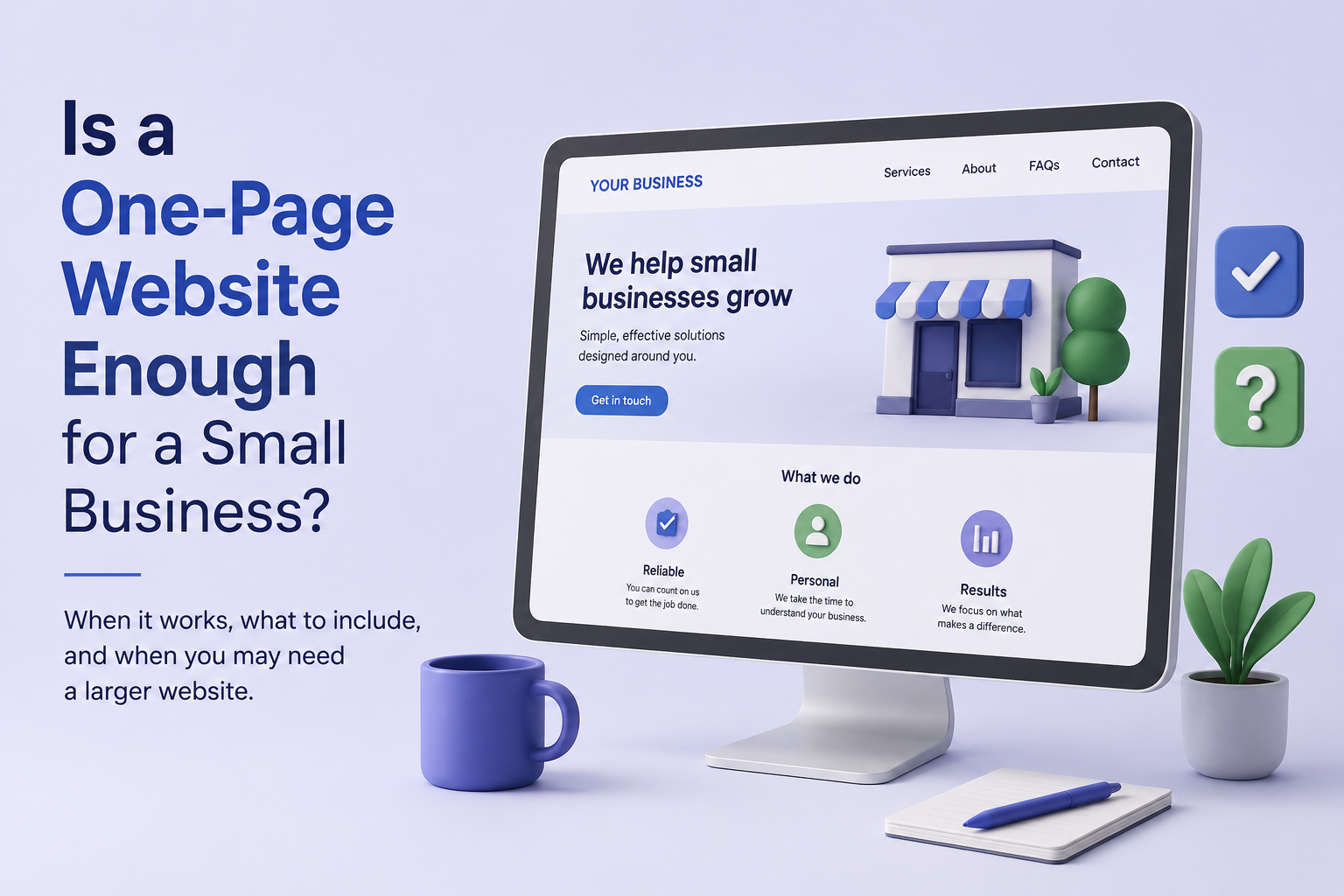 One-Page Website for Small Business